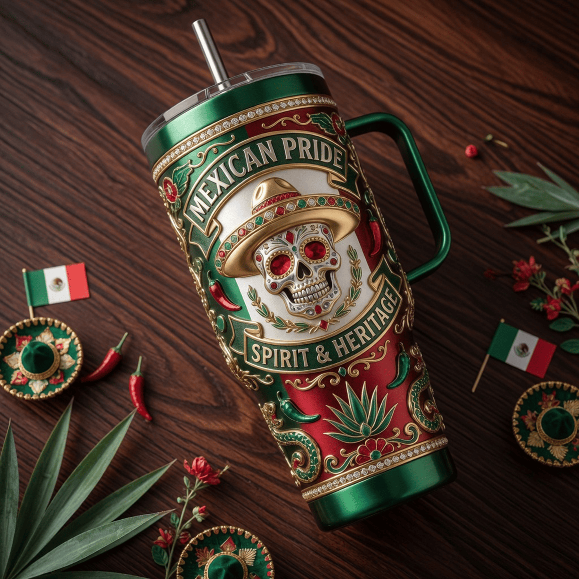Premium MXC 40oz Tumbler With Handle LNTH