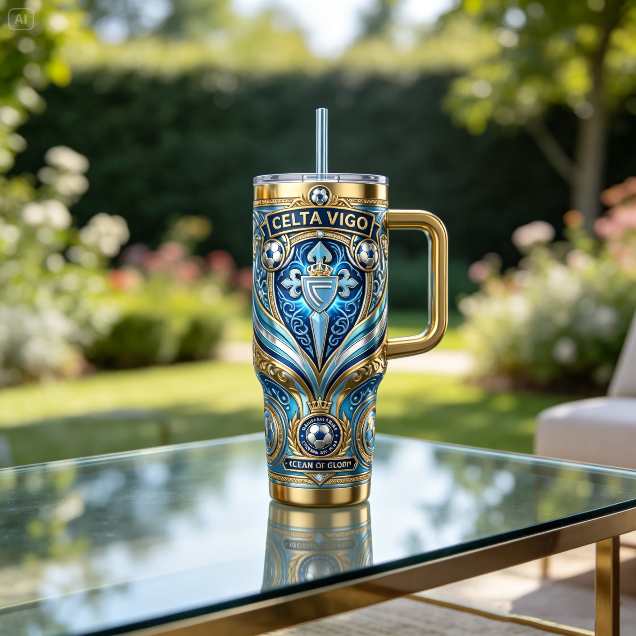 CEL 40oz Tumbler With Handle PDL