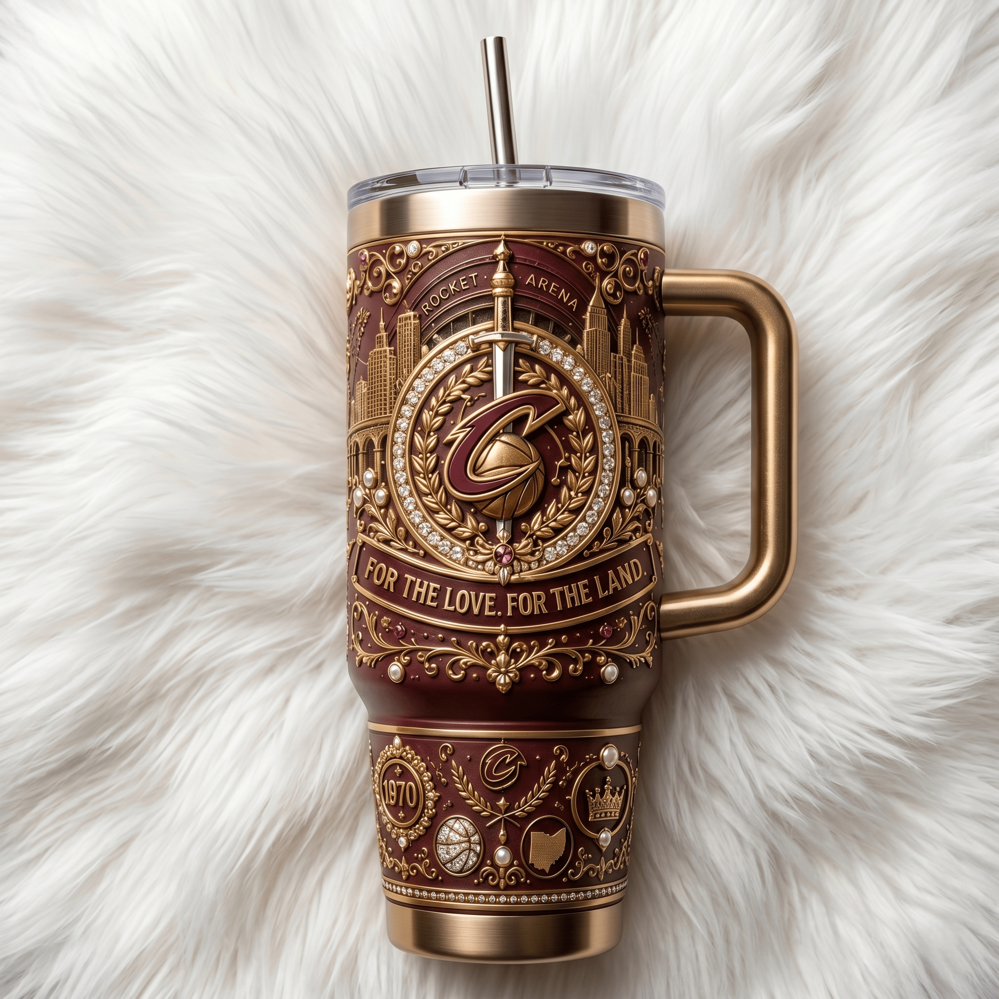 Premium CVLR 40oz Tumbler With Handle TNSM