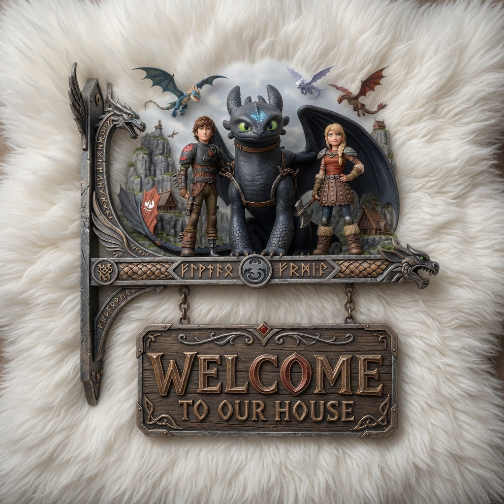 HTTYD Premium Welcome Sign TNSM