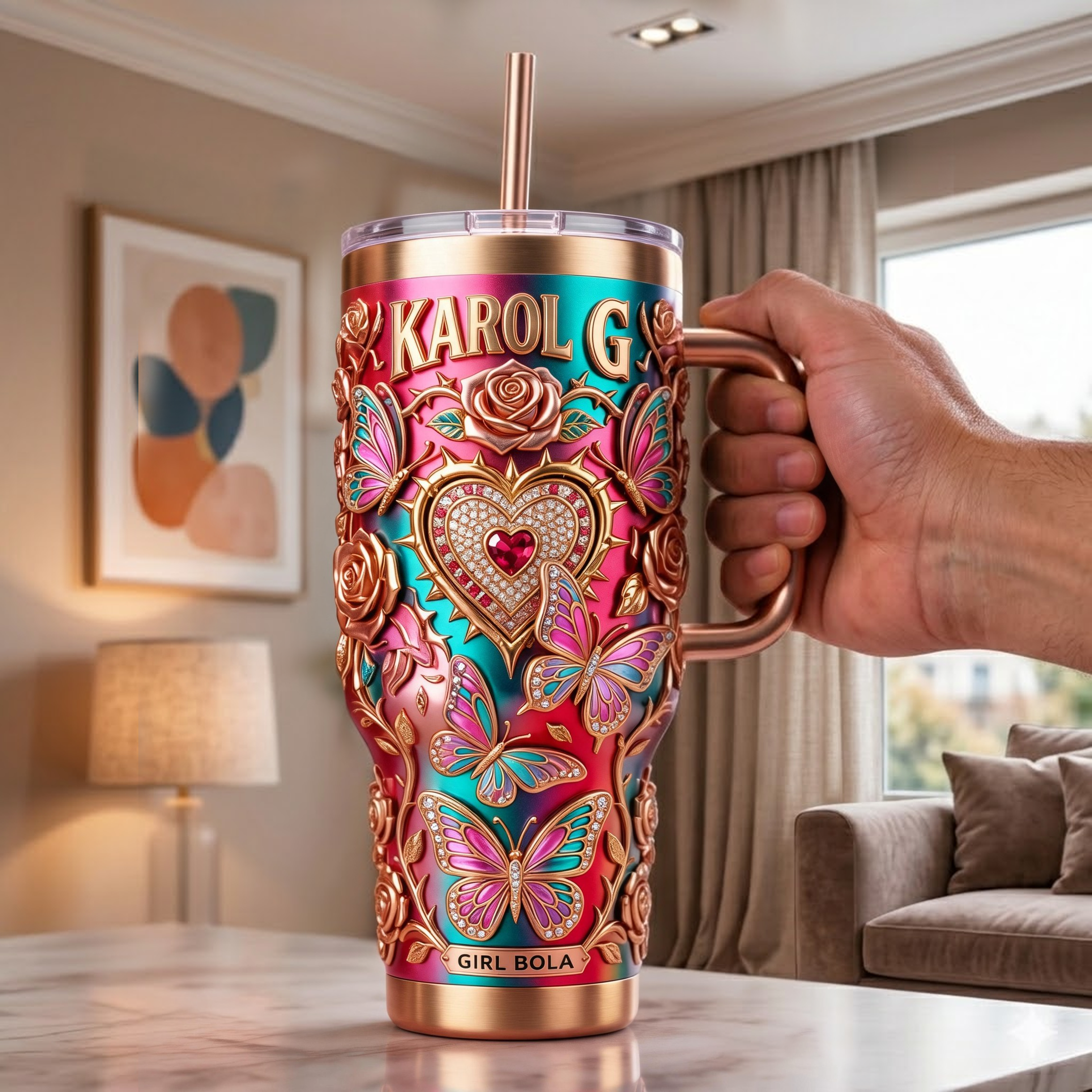 KRG 40oz Tumbler With Handle PDL