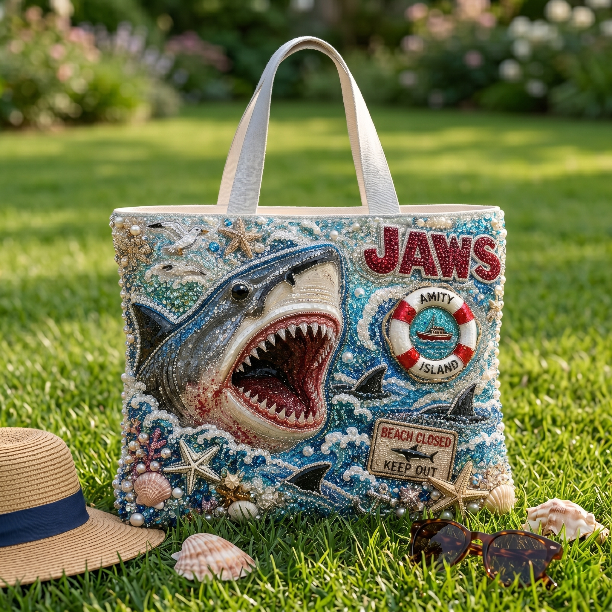 JAWS Summer Vibes Tote Bag HTTT