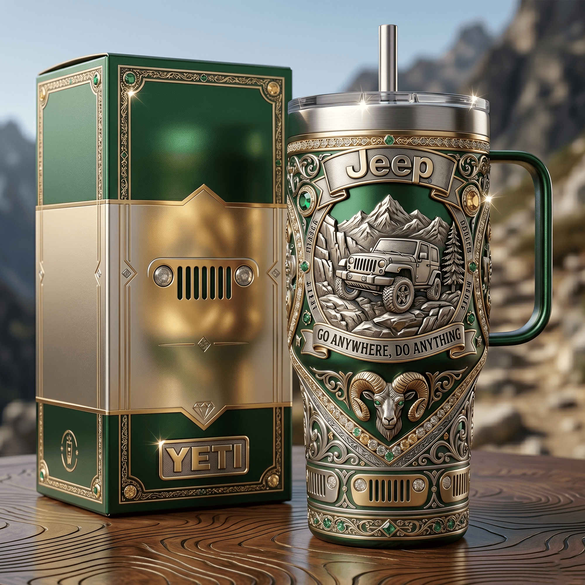JEP 40oz Tumbler With Handle LNTH
