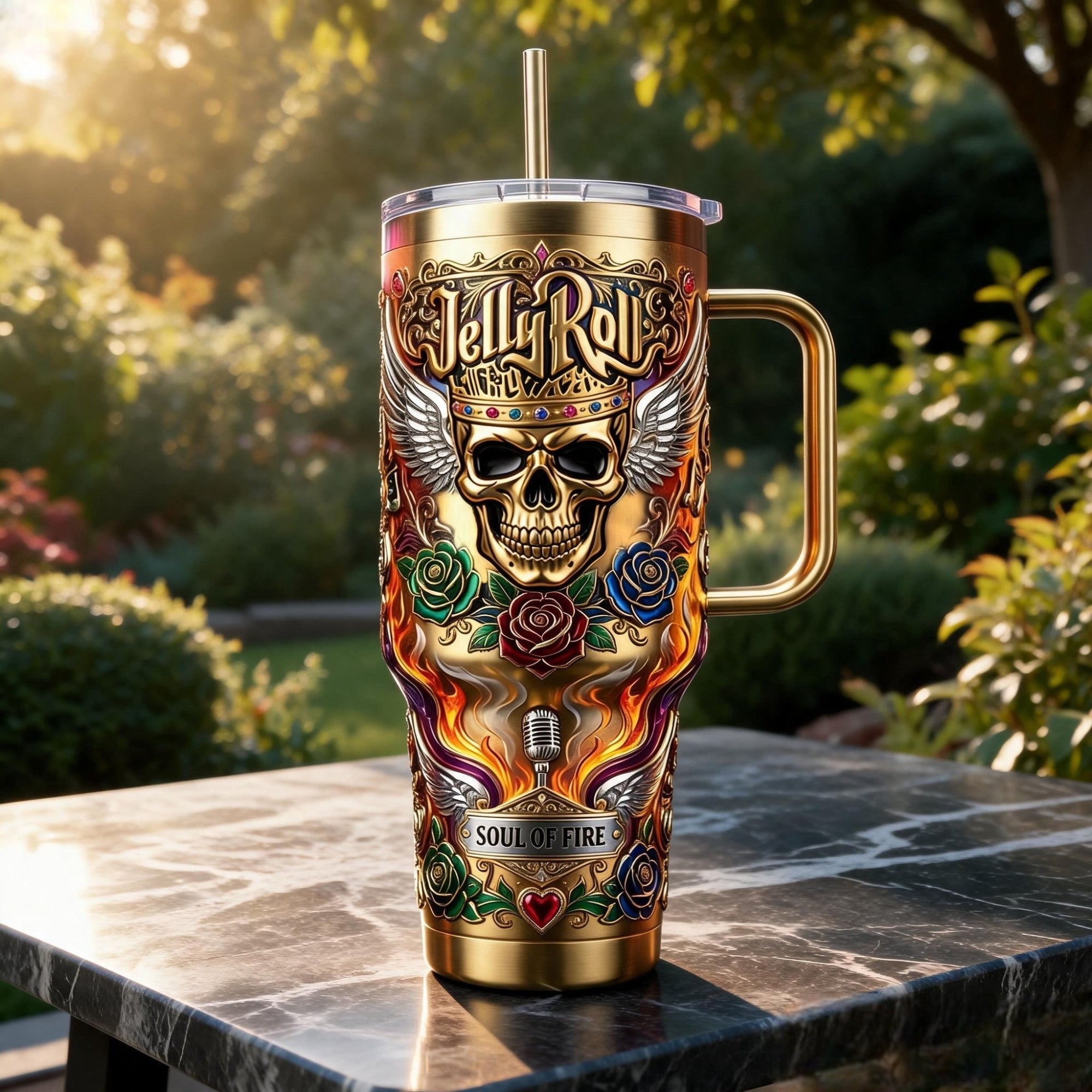 JLR 40oz Tumbler With Handle PDL
