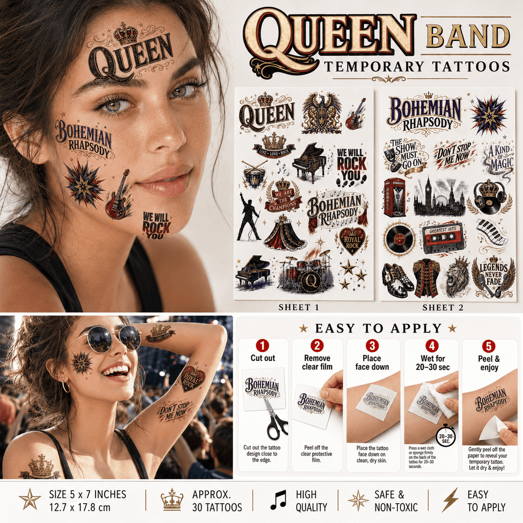 QNN Premium Temporary Tattoo HTTT