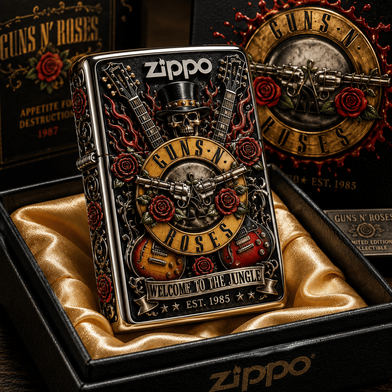 Premium GNR Zippo Lighter PDL